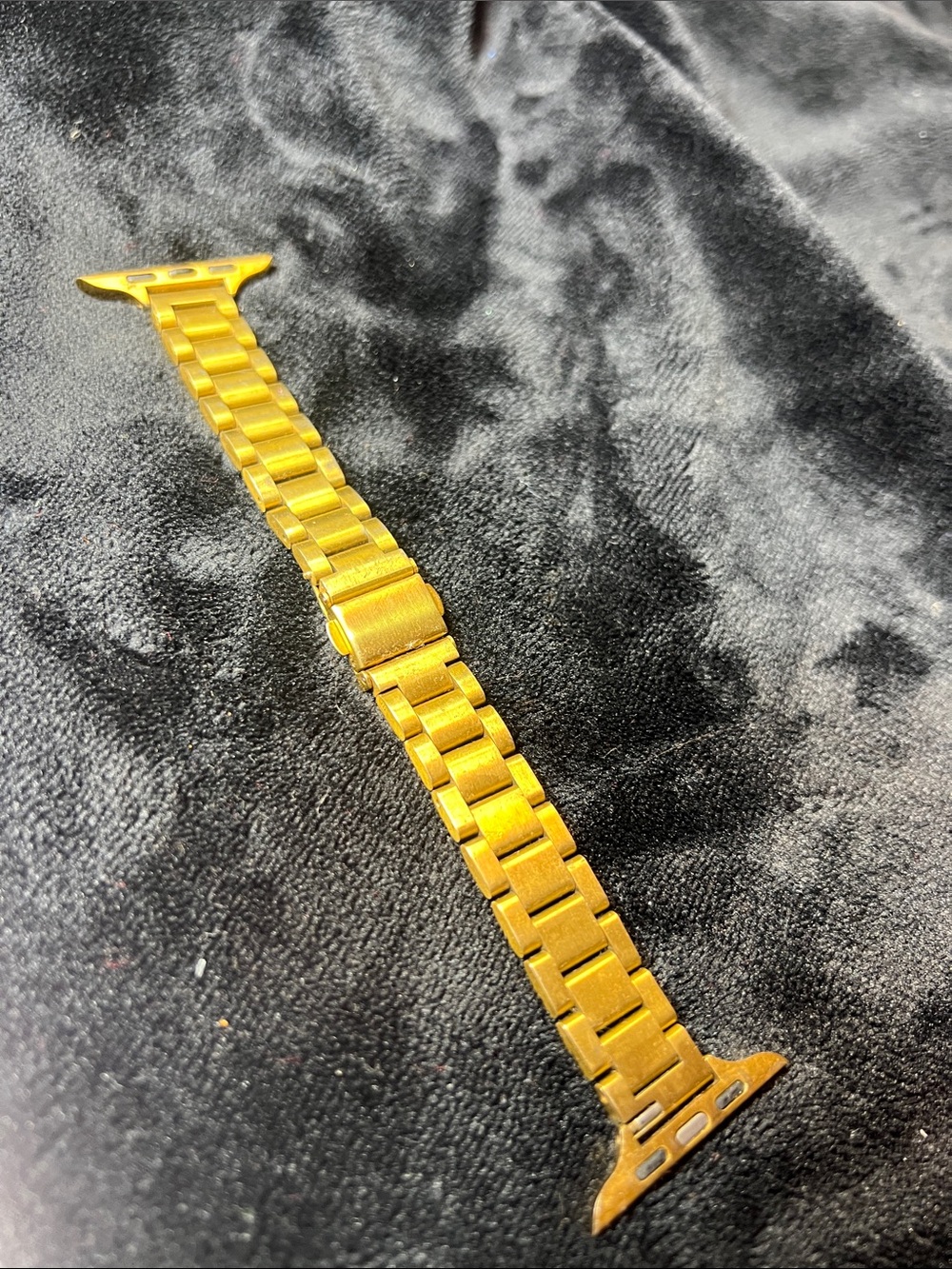Gold Stainless Steel Link Watch Band for Apple Watch